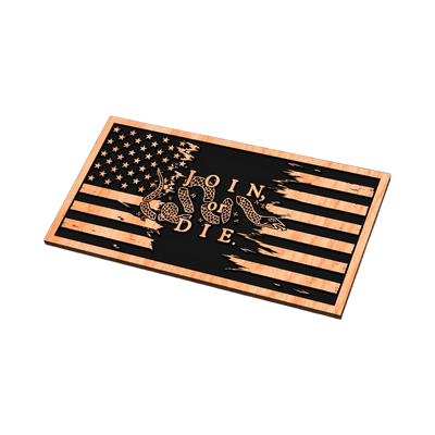 Join or Die Tattered Flag design preview, flags