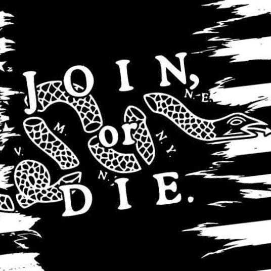 Join or Die Tattered Flag SVG file included with instant download