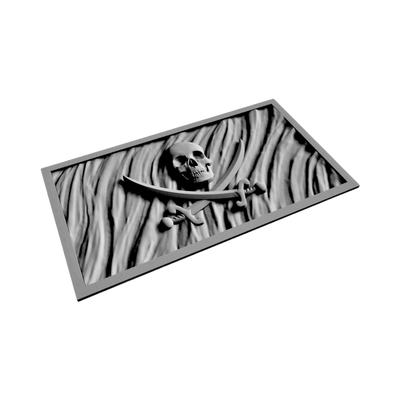 Jolly Roger Wavy Flag design preview, flags