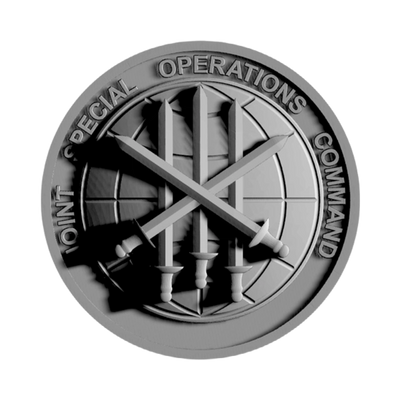 JSOC Military Patch STL file for 3D printing and CNC routing