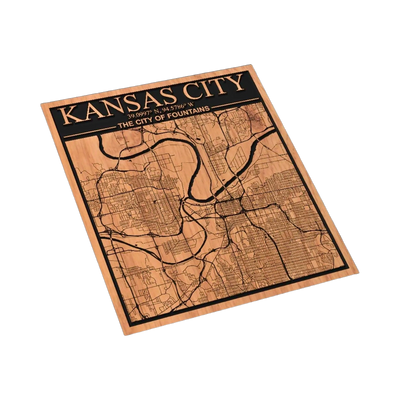 Kansas City Missouri Map SVG file for laser cutting and CNC routing, LightBurn and Vectric ready