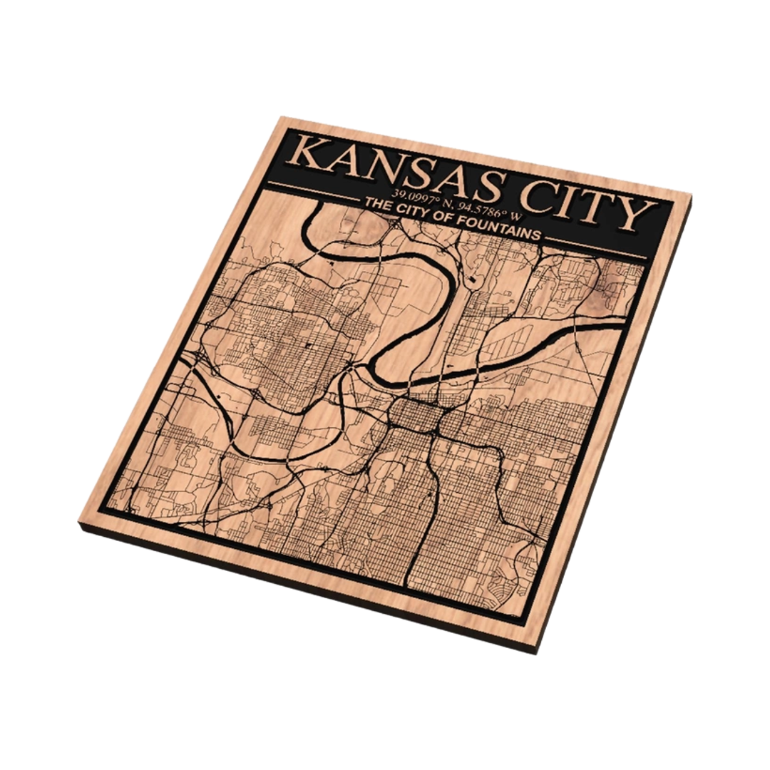 Kansas City Missouri Map design preview, us states