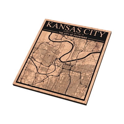 Kansas City Missouri Map design preview, us states