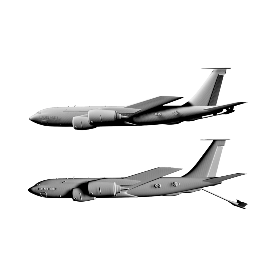 KC-135 Stratotanker STL file for digital crafting, LightBurn and Vectric ready