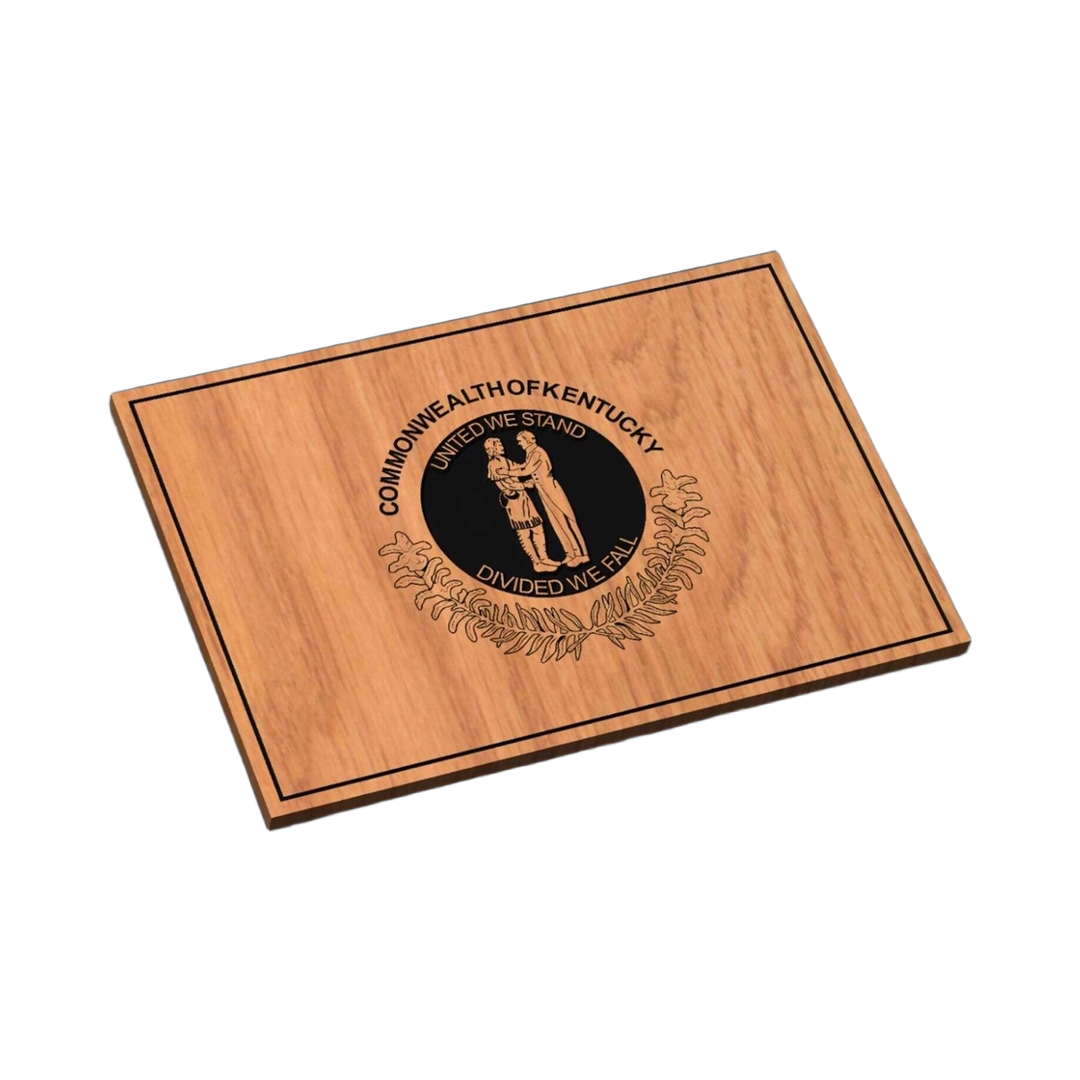 Kentucky State Flag SVG file for laser cutting and CNC routing, LightBurn and Vectric ready