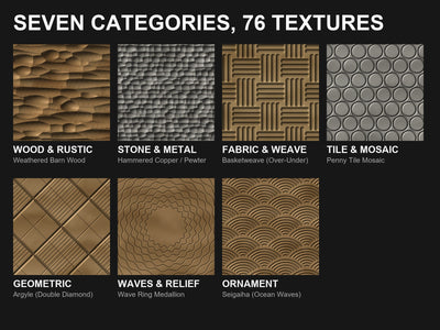 One texture from each of the seven categories