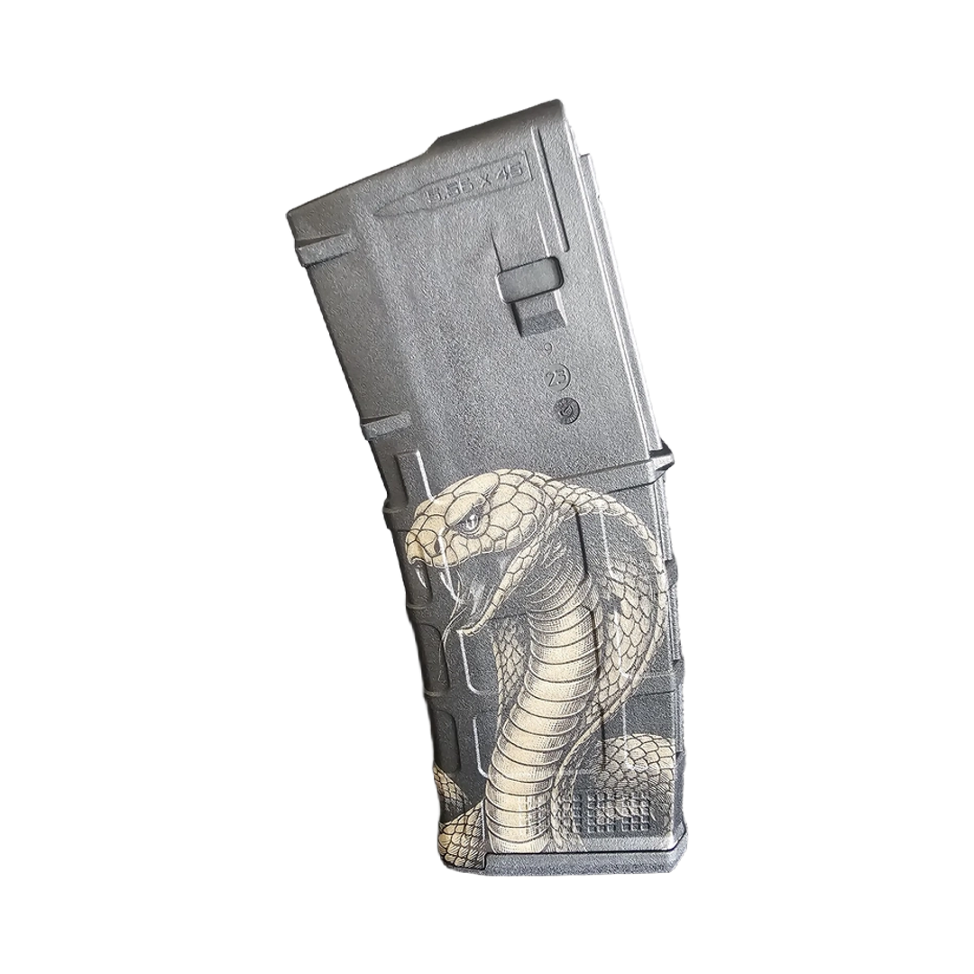 King Cobra MAG Fiber Laser Engraving Design design preview, pmag designs