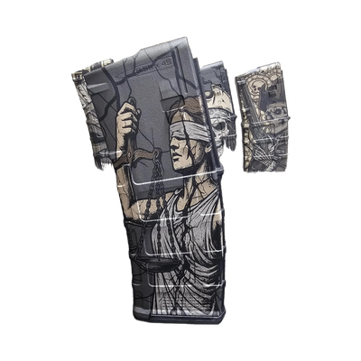 Lady Justice MAG Engraving File design preview, pmag designs