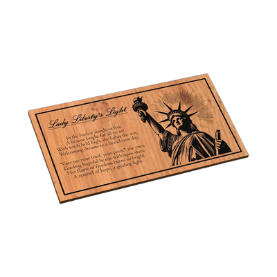 Lady Liberty Light Sign SVG file for laser cutting and CNC routing, LightBurn and Vectric ready