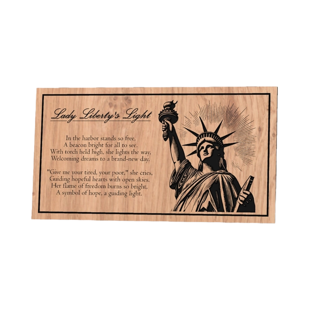 Lady Liberty Light Sign design preview, patriotic & americana