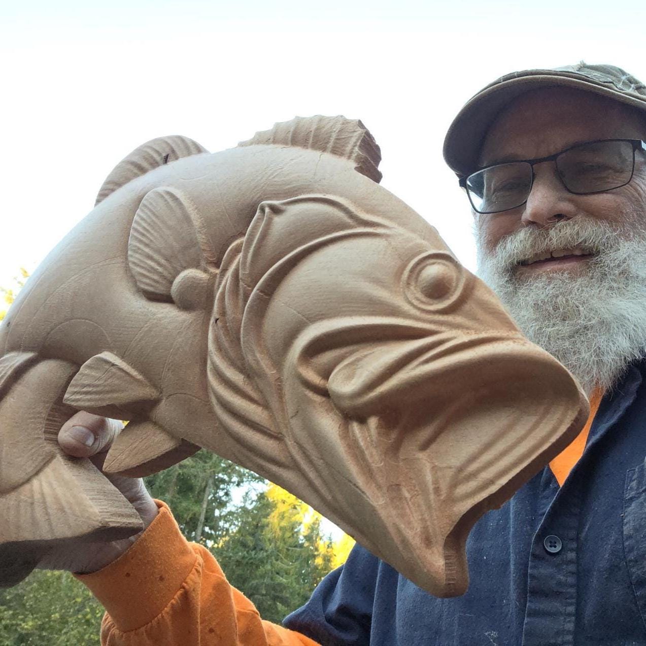 Large Mouth Bass STL file included with instant download