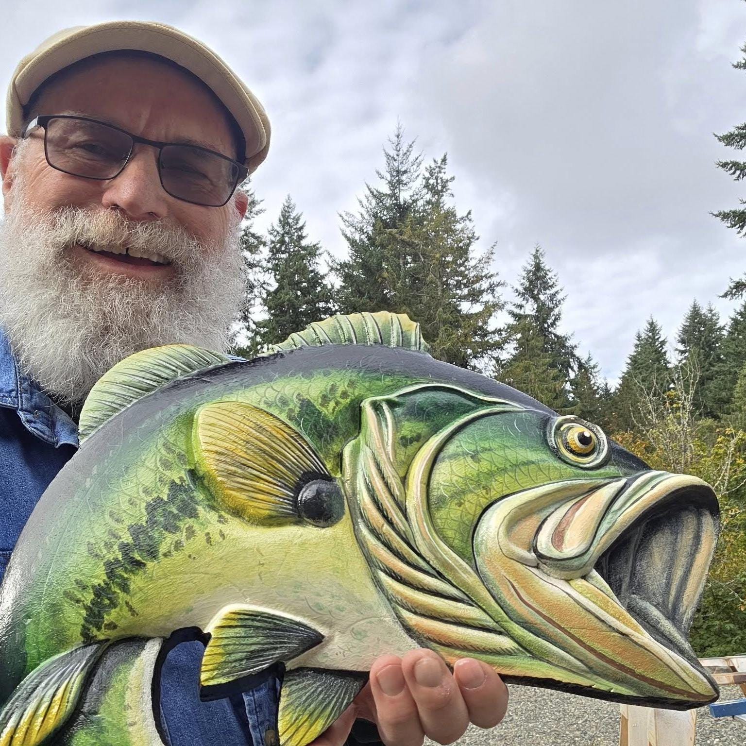 Large Mouth Bass compatible with LightBurn and Vectric