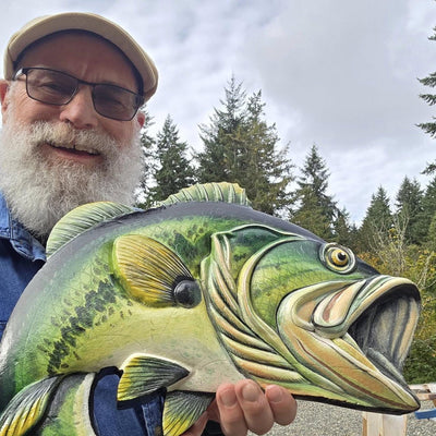 Large Mouth Bass compatible with LightBurn and Vectric