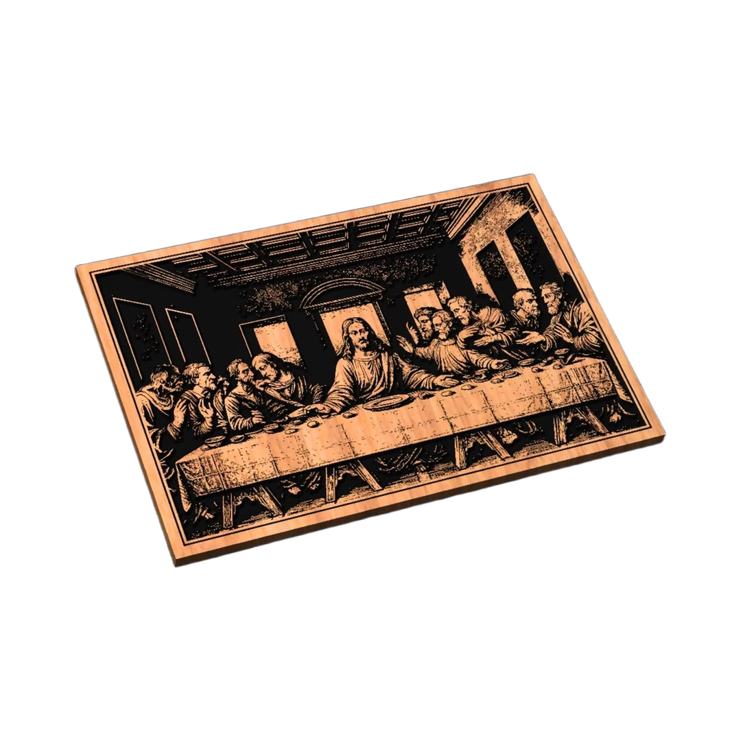 Last Supper SVG file for laser cutting and CNC routing, LightBurn and Vectric ready