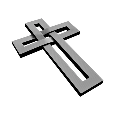 Legacy Cross detail view, ready for 3D printing and CNC routing