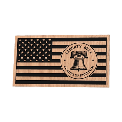 Liberty Bell Patriotic Flag design preview, historical americana
