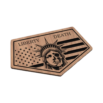 Liberty or Death Bundle detail view, ready for laser cutting and CNC routing