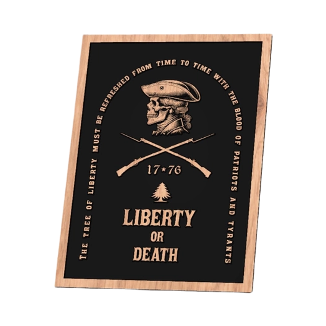 Liberty Or Death 1776 Sign design preview, historical americana