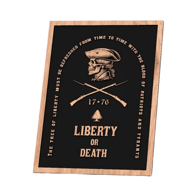 Liberty Or Death 1776 Sign design preview, historical americana