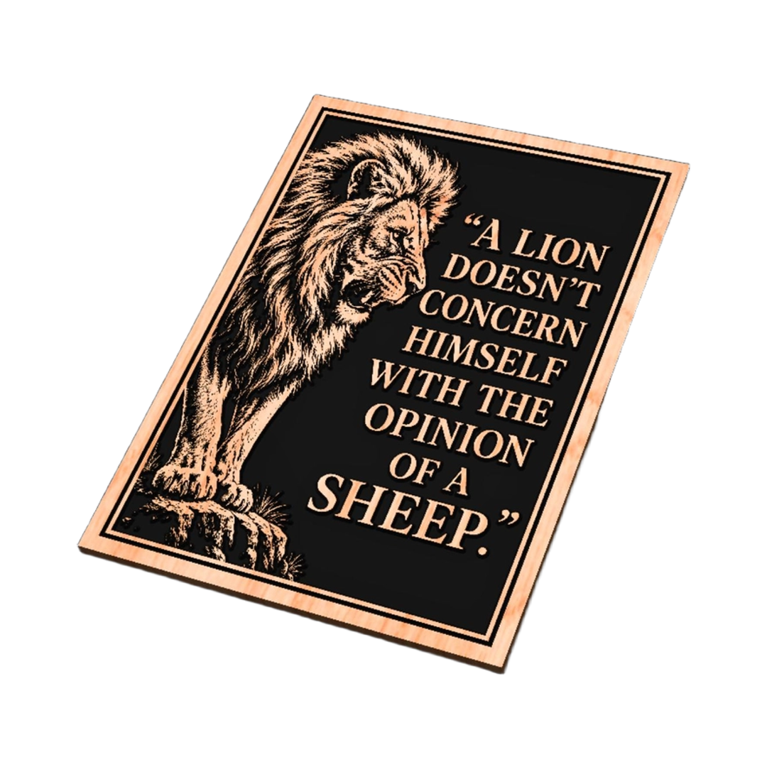Lion Sheep Quote design preview, quotes & sayings
