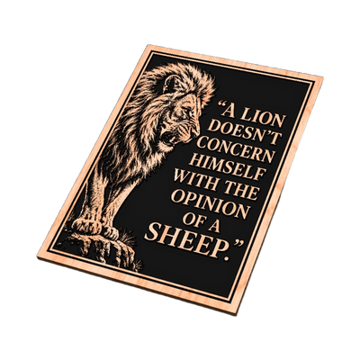 Lion Sheep Quote design preview, quotes & sayings