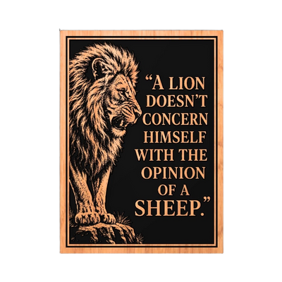Lion Sheep Quote detail view, ready for digital crafting