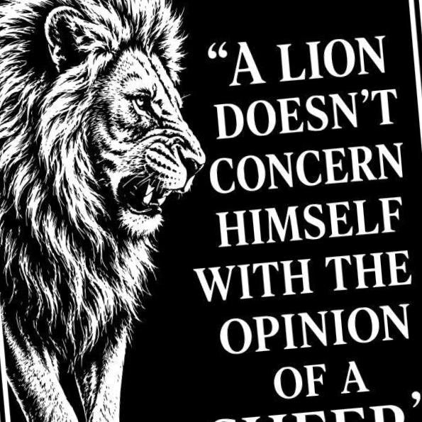 Lion Sheep Quote SVG file included with instant download