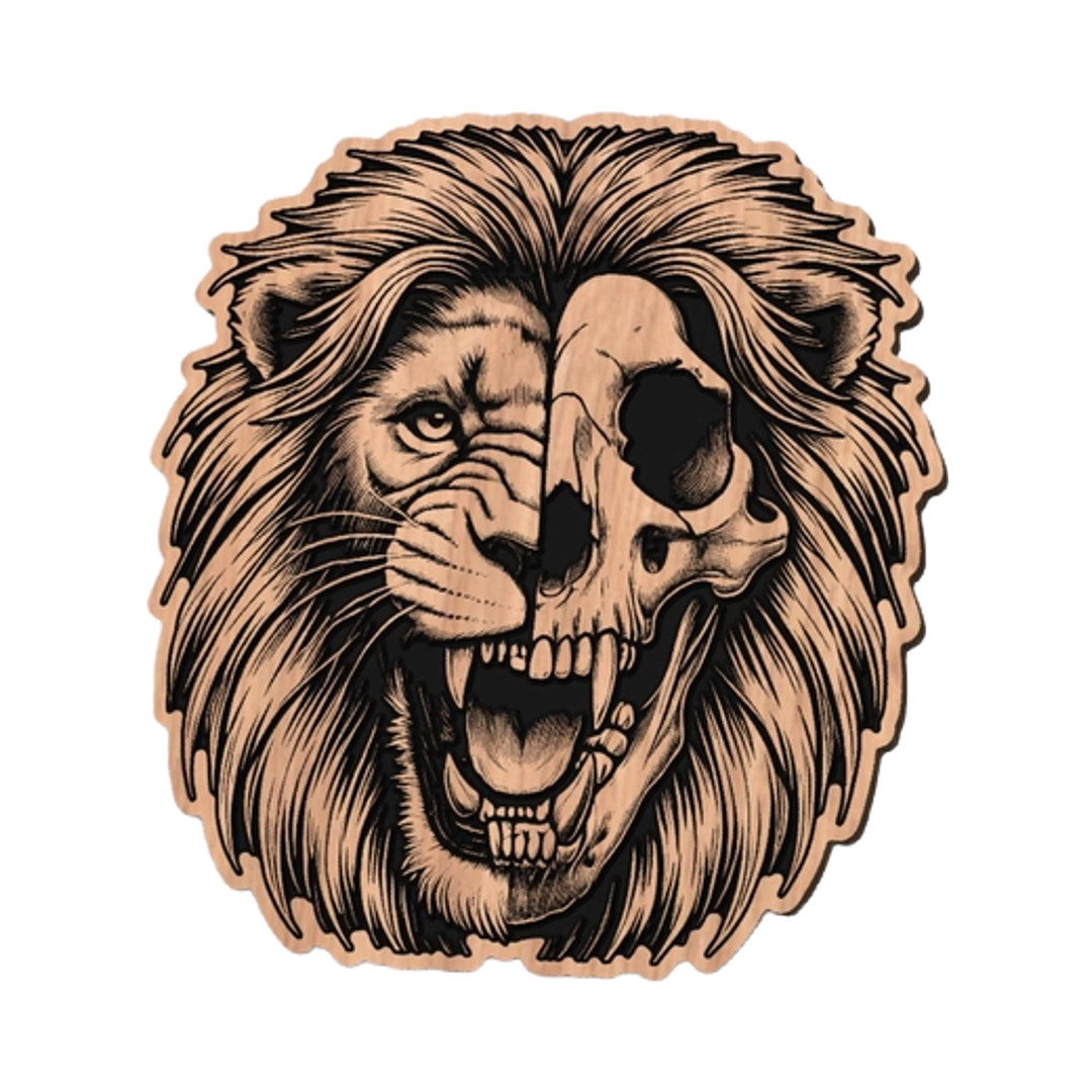 Lion Skull design preview, animals & wildlife