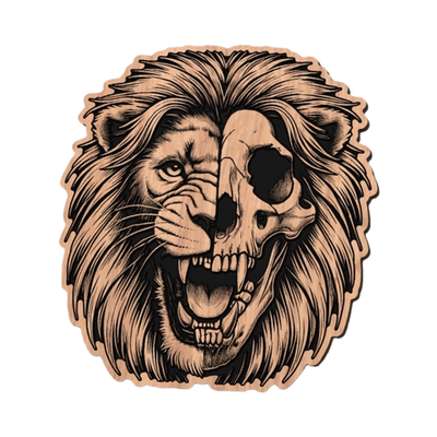 Lion Skull design preview, animals & wildlife