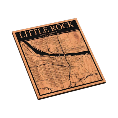 Little Rock, Arkansas City Map SVG file for laser cutting and CNC routing, LightBurn and Vectric ready