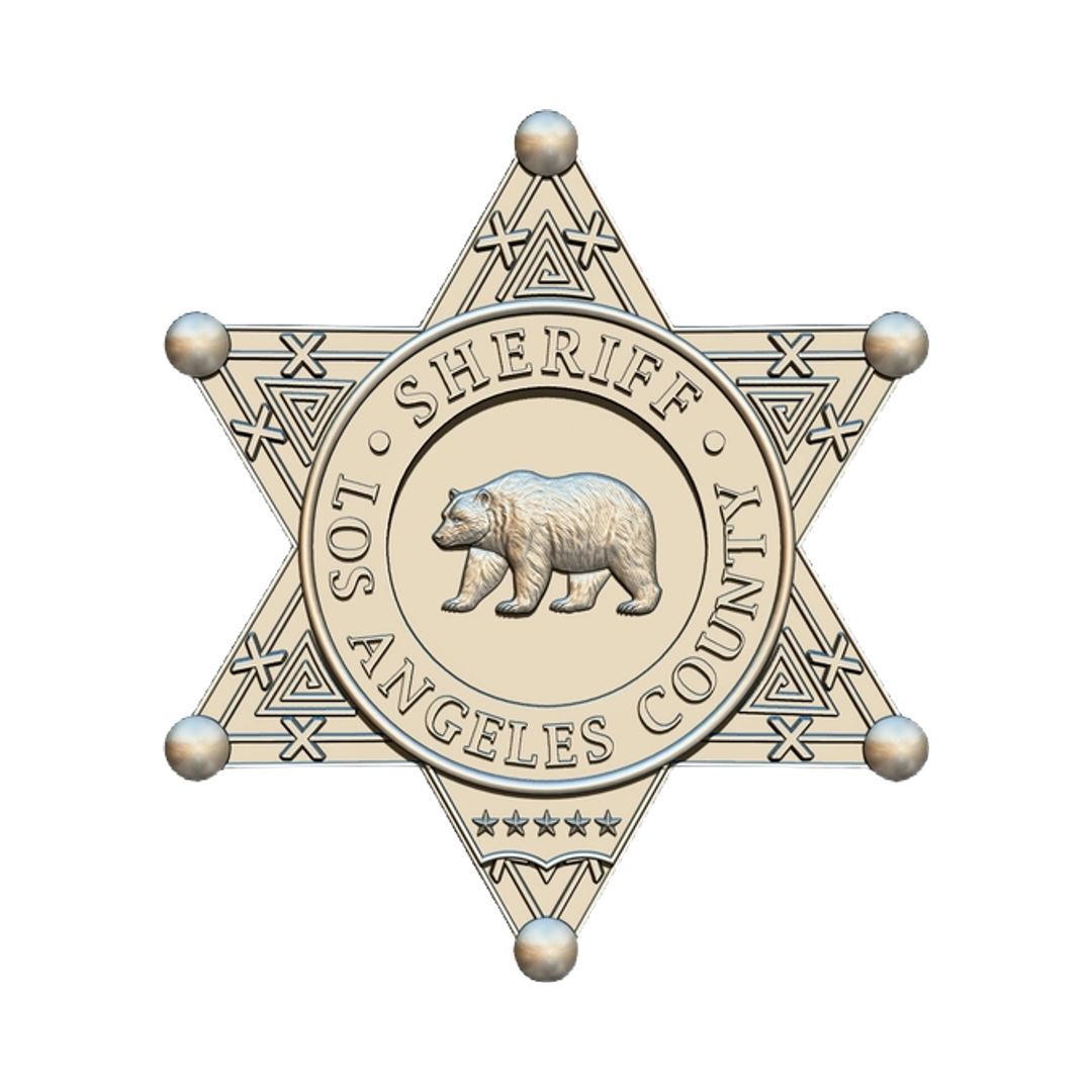 Los Angeles County Sheriff Badge STL file for digital crafting, LightBurn and Vectric ready