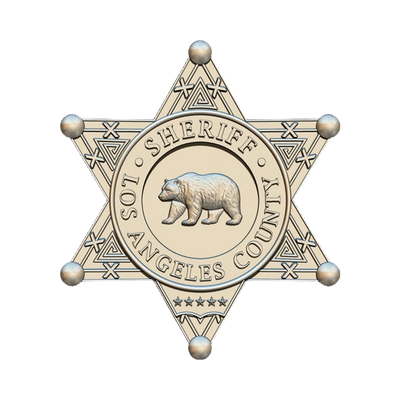 Los Angeles County Sheriff Badge STL file for digital crafting, LightBurn and Vectric ready