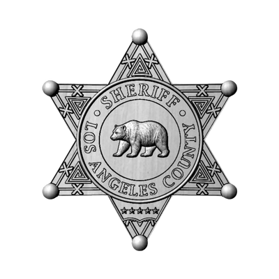 Los Angeles Sheriff Badge STL file for 3D printing and CNC routing, LightBurn and Vectric ready