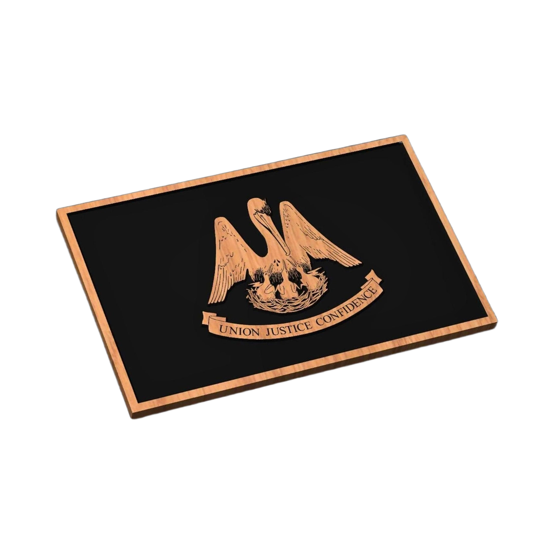 Louisiana State Flag SVG file for laser cutting and CNC routing, LightBurn and Vectric ready