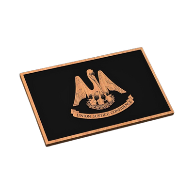Louisiana State Flag SVG file for laser cutting and CNC routing, LightBurn and Vectric ready