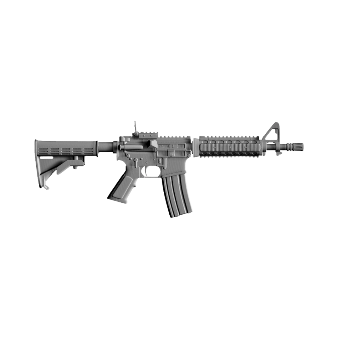 M-4 Rifle STL file for digital crafting, LightBurn and Vectric ready