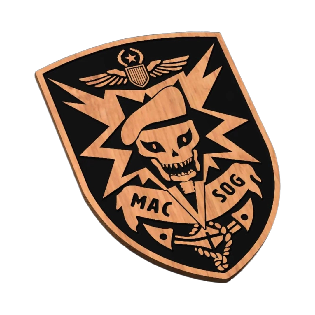 MACVSOG Vietnam Veteran SVG file for laser cutting and CNC routing, LightBurn and Vectric ready