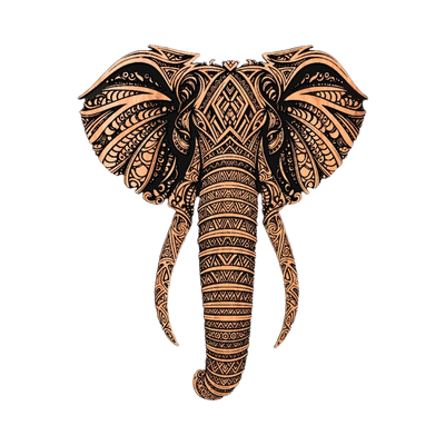 Madala Elephant Mandala Design design preview, celestial & mandala