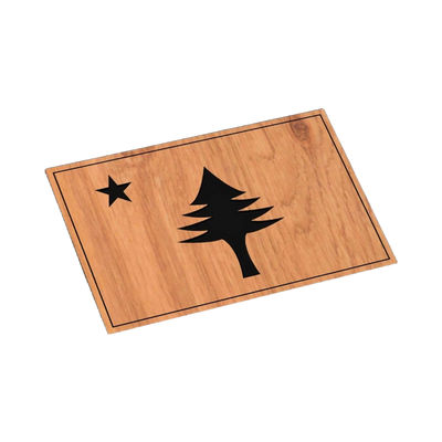 Maine State Flag (Vintage) SVG file for laser cutting and CNC routing, LightBurn and Vectric ready