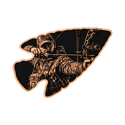Male Hunter Arrowhead SVG file for digital crafting, LightBurn and Vectric ready