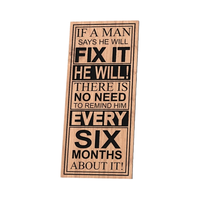 Man Fix It Sign design preview, home, signs & decor