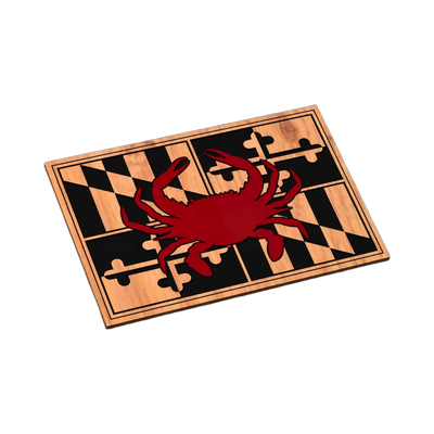 Maryland Blue Crab Flag SVG file for laser cutting and CNC routing, LightBurn and Vectric ready