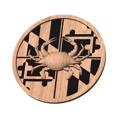 Maryland Flag Crab Circle design preview, us states