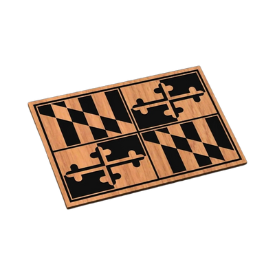 Maryland State Flag SVG file for laser cutting and CNC routing, LightBurn and Vectric ready