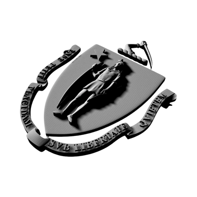 Massachusetts Flag Seal 3D design preview, us states