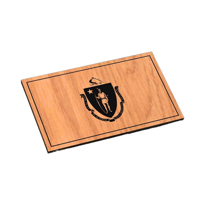 Massachusetts State Flag SVG file for laser cutting and CNC routing, LightBurn and Vectric ready