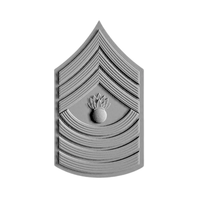 Master Gunnery Sergeant (MGySgt) Rank STL file for 3D printing and CNC routing, LightBurn and Vectric ready