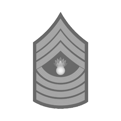 Master Gunnery Sergeant (MGySgt) Rank STL file included with instant download