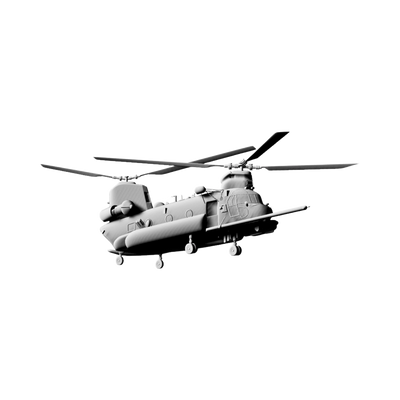 MH-47 Helicopter STL file for digital crafting, LightBurn and Vectric ready