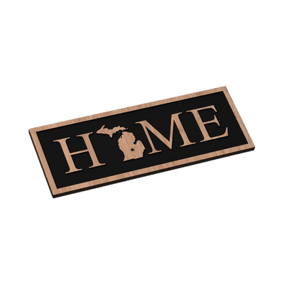 Michigan HOME Design detail view, ready for laser cutting and CNC routing
